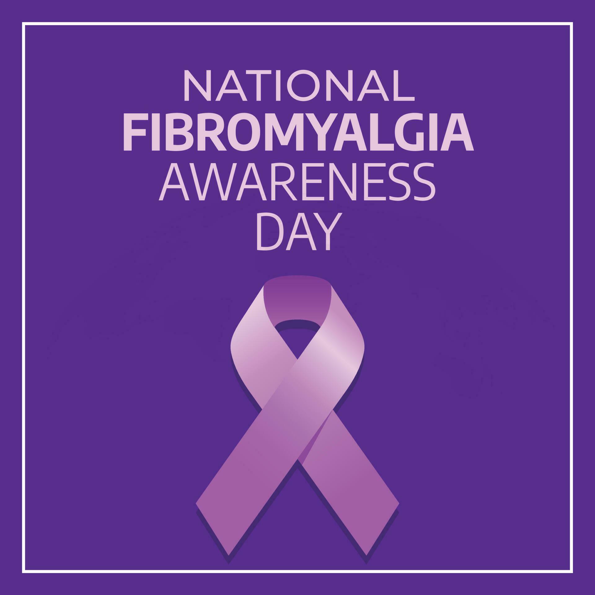 vector graphic of national fibromyalgia awareness day good for national