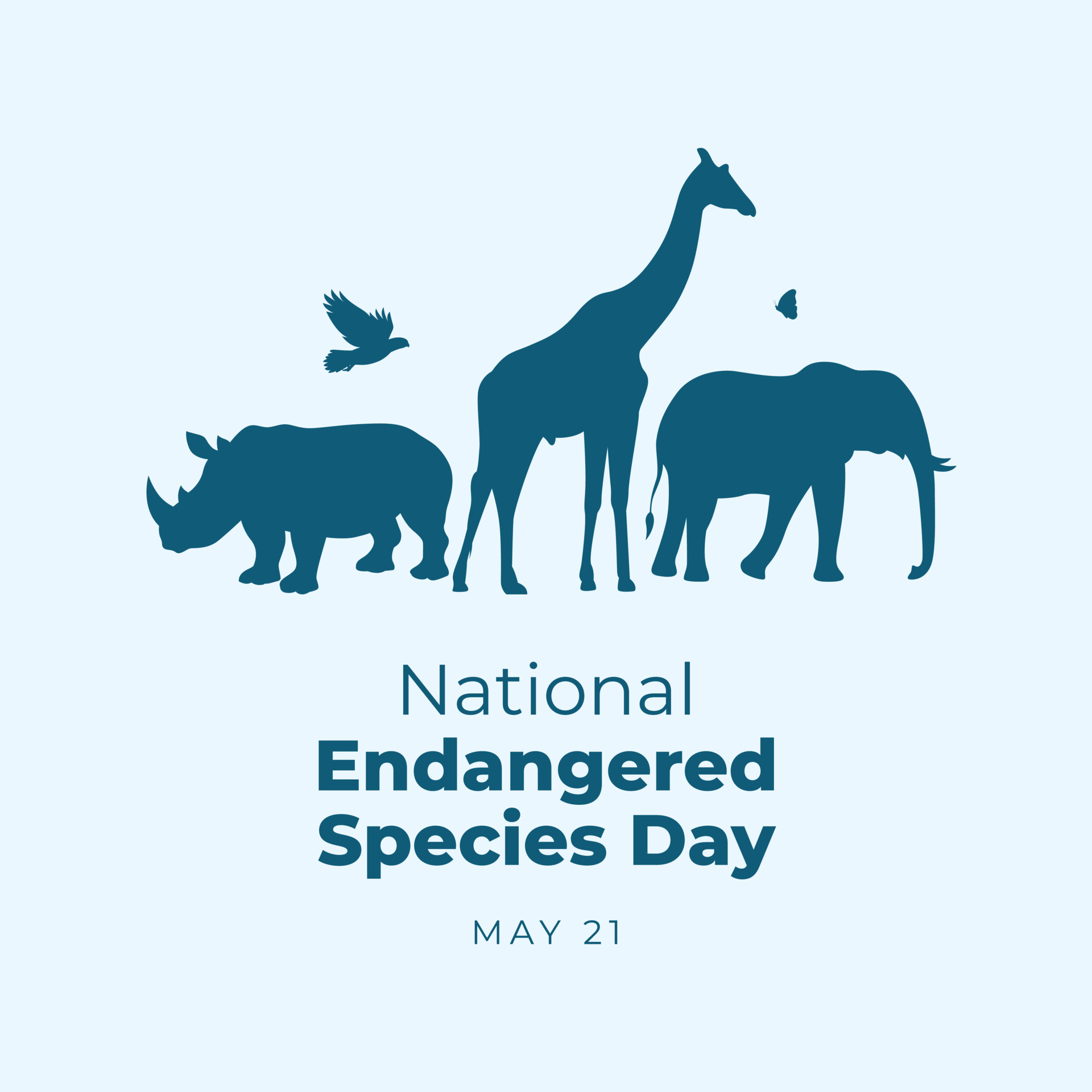 vector graphic of national endangered species day good for national