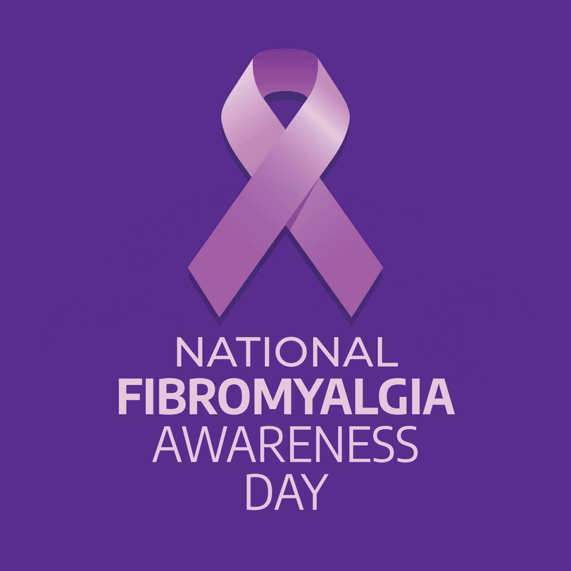 vector graphic of national fibromyalgia awareness day good for national