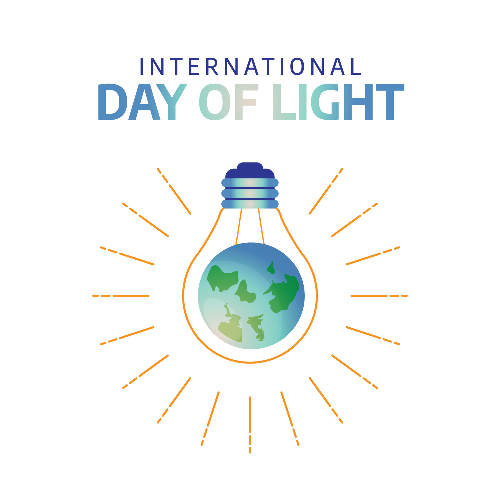 vector graphic of International Day of Light good for International Day