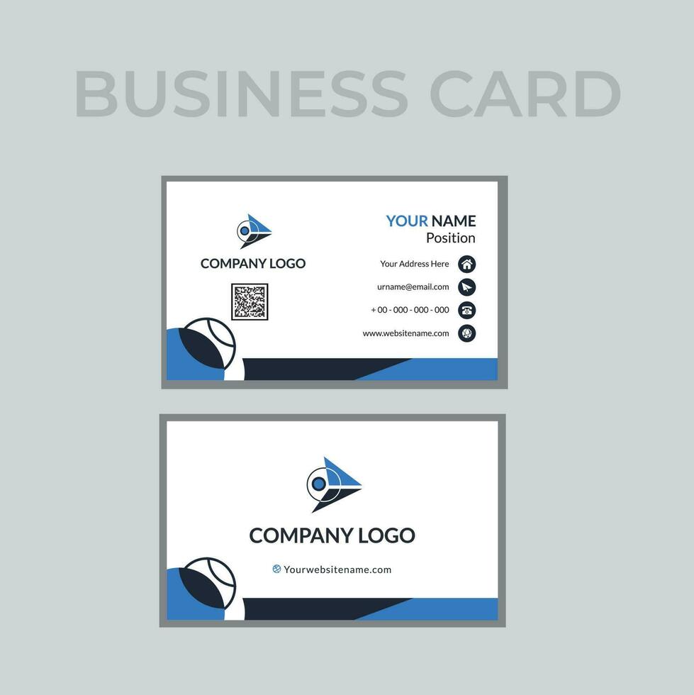Professional Business Card Design Template vector