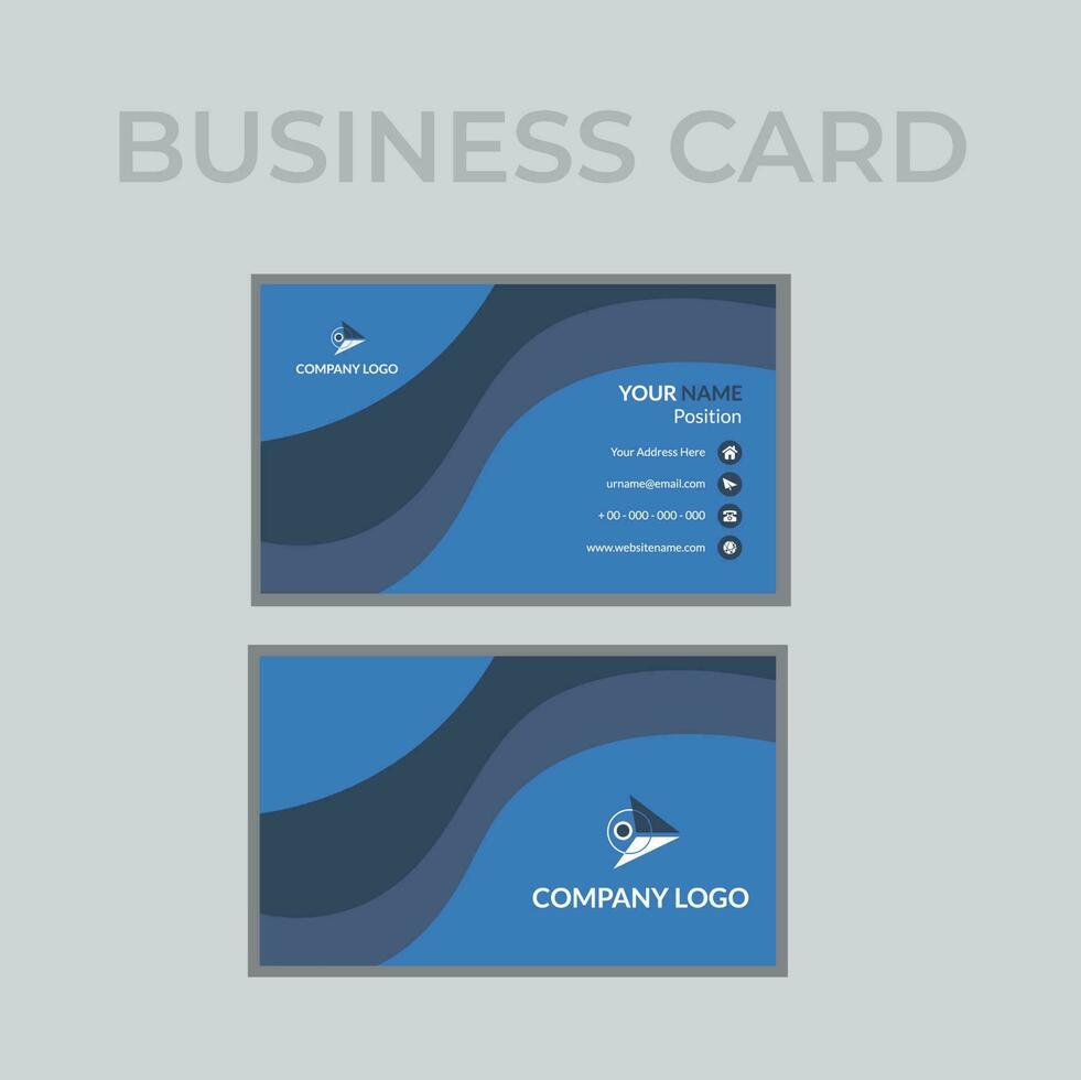Professional Business Card Design Template vector