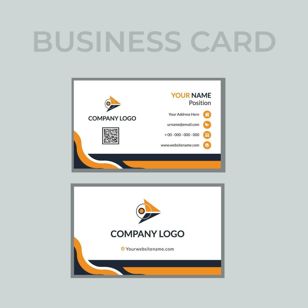 Professional Business Card Design Template vector