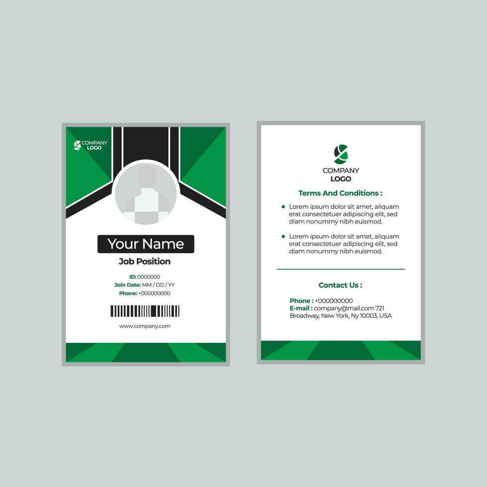 Company Card Design Template vector