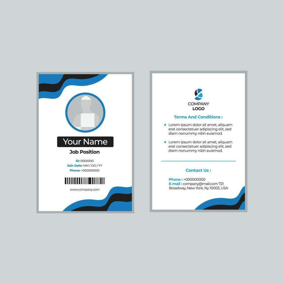 Company Card Design Template vector