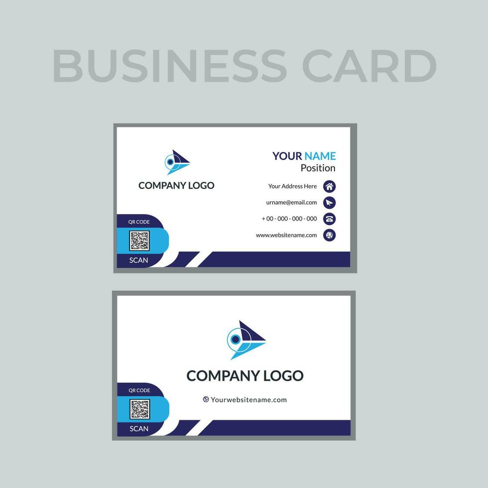 Professional Business Card Design Template vector