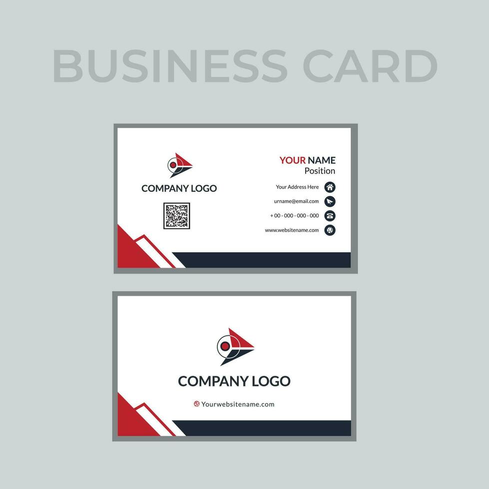 Professional Business Card Design Template vector