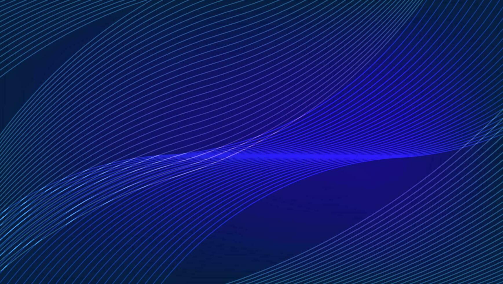 Blue color of line abstract with dark background. vector