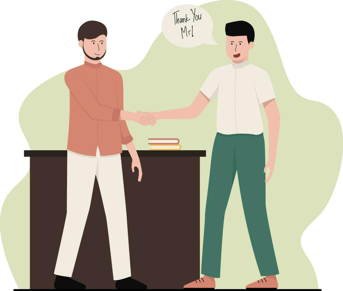 Thank you, Teacher Day illustration vector