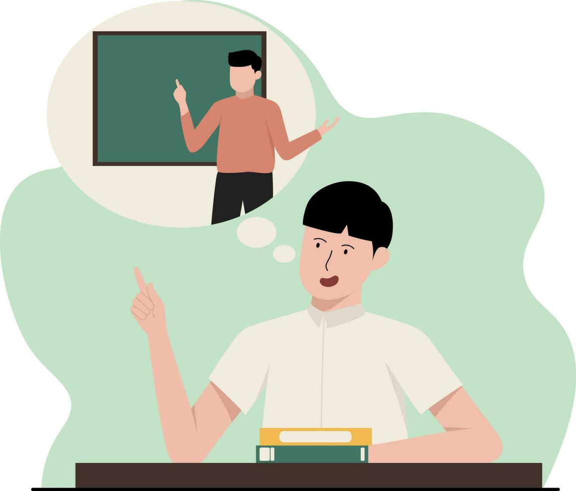 Learning Teacher Day illustration vector