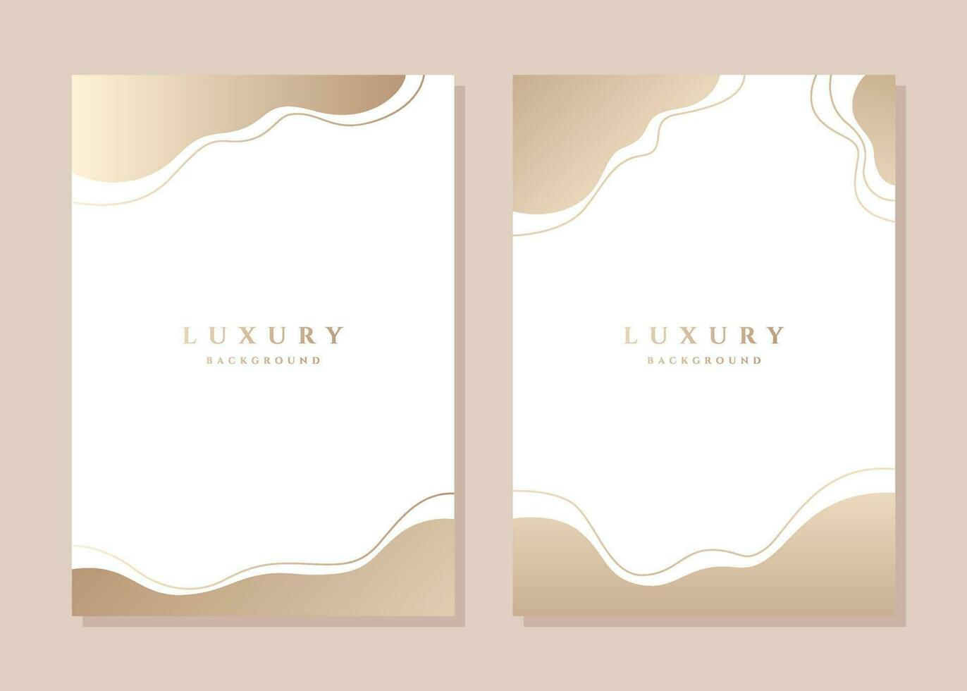 Abstract Luxury White and Gold Background Template suitable for Poster, Printing, Business, and Stationary vector