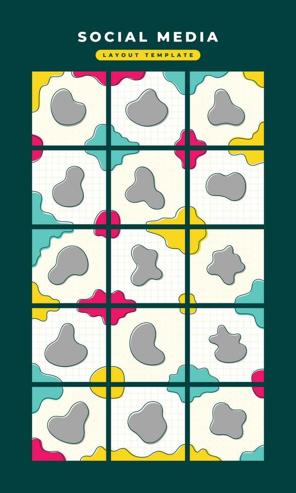 Aesthetic Abstract Social Media Layout Template 23512688 Vector Art at Aesthetic Abstract Social Media Layout Template 23512688 Vector Art at