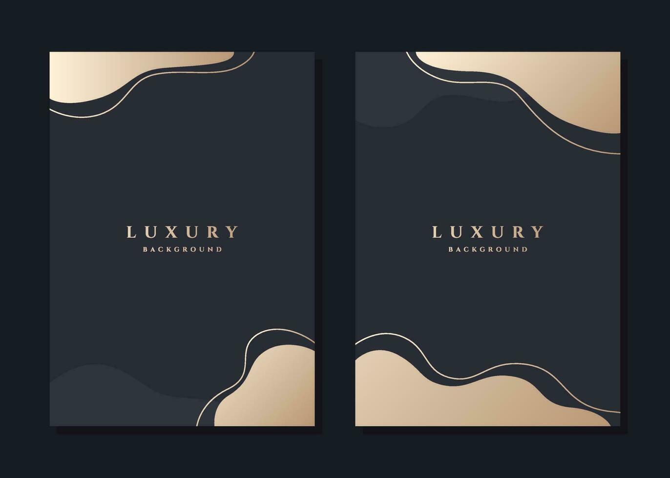 Abstract Aesthetic Luxury Black and Gold Background suitable for Poster, Printing, Business, and Stationary vector