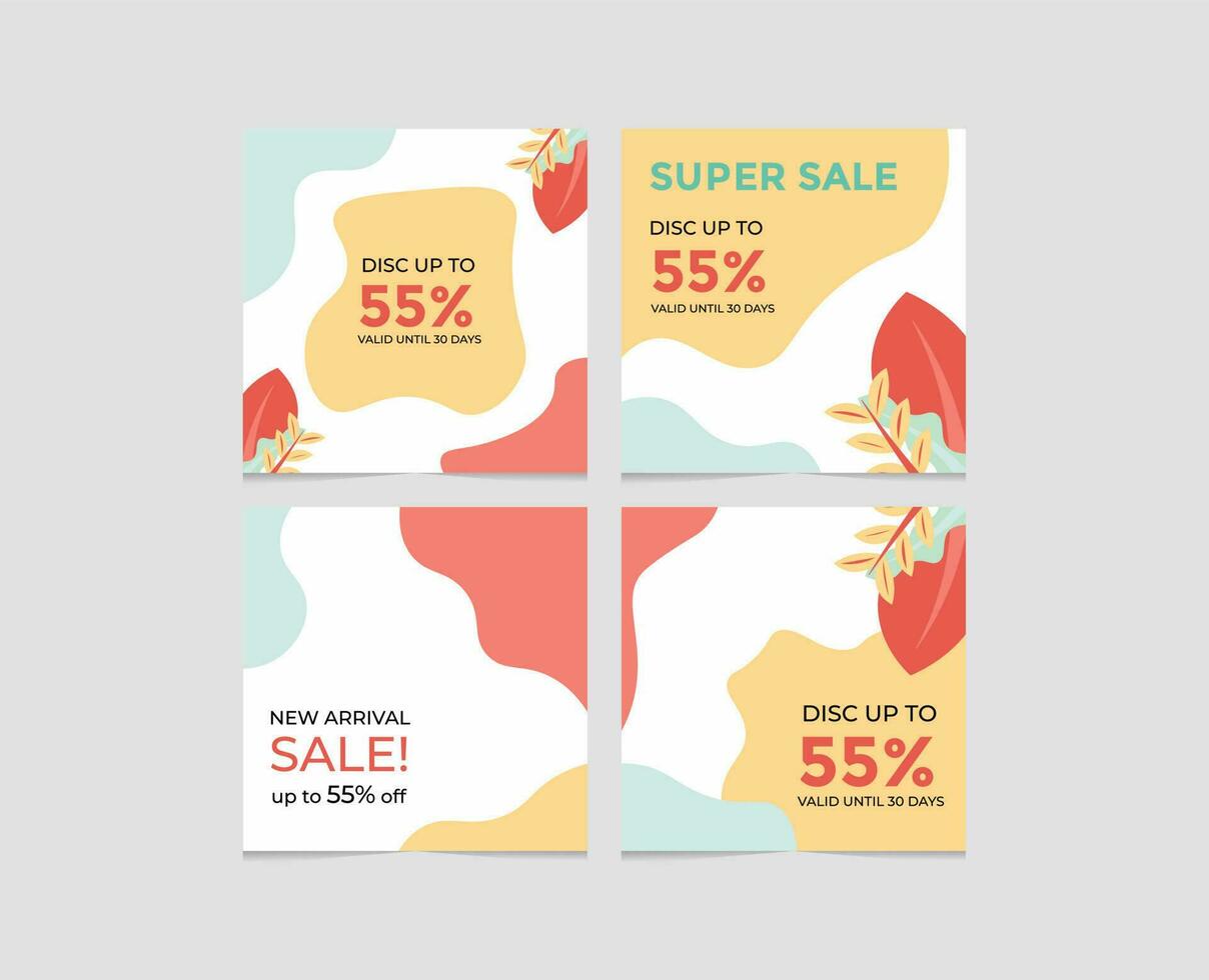 Sale Social Media Template vector