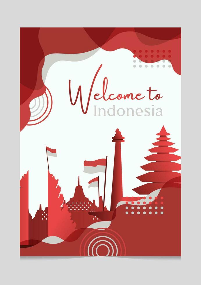 Welcome to indonesia Vector Brochure