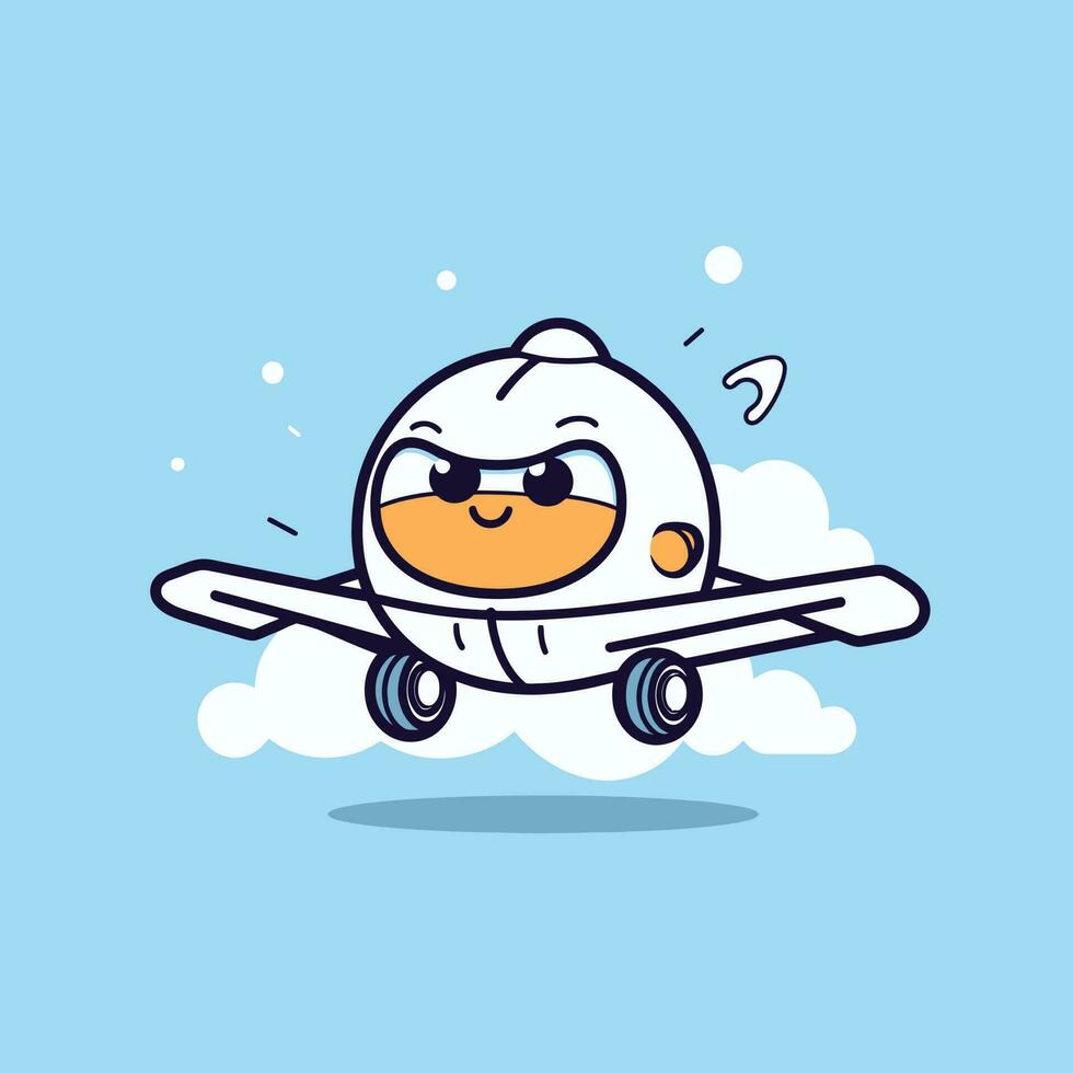 Vector airplane illustration