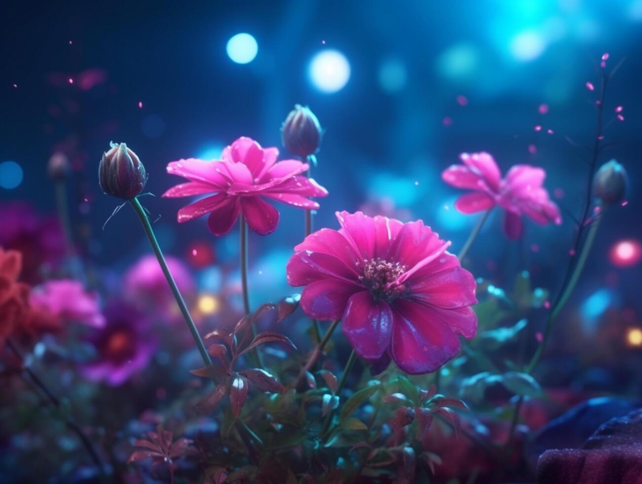 Spring Flower Natural Background Illustration photo