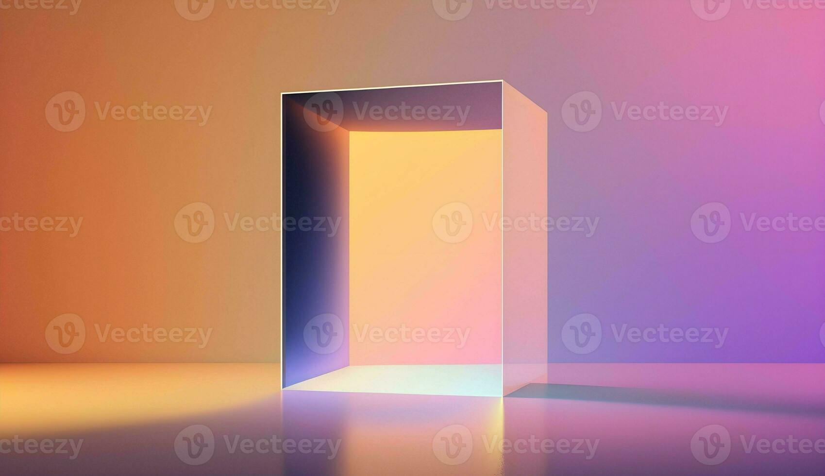 Ethereal 3D Rendered Scene Background photo