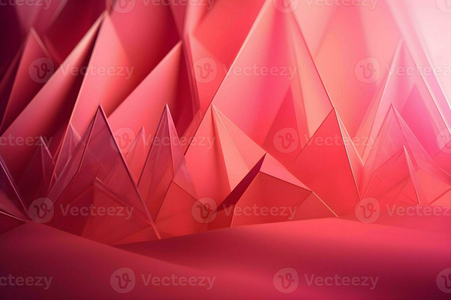 3D Render of red Abstract Ethereal Glass Shards Background photo