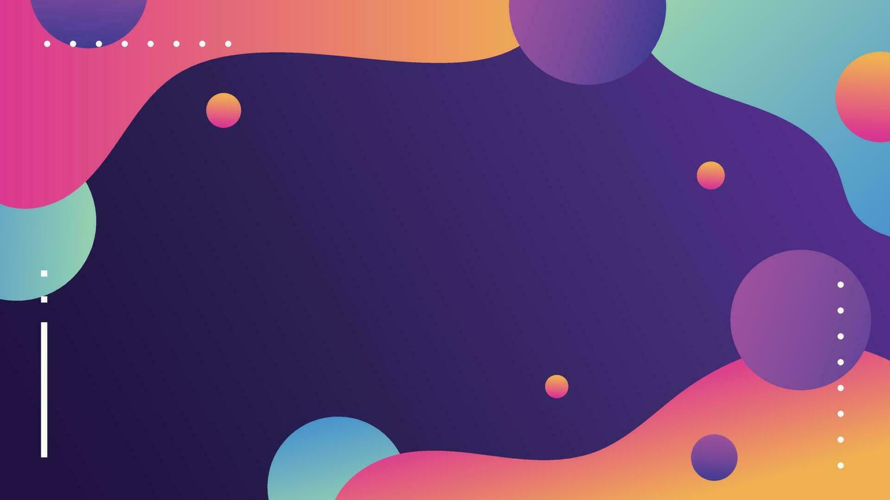 Abstract geometric background of fluid liquid and dynamic shapes. Wallpaper gradient with liquid shape. Illustration colorful template banner with soft curve and wave. vector