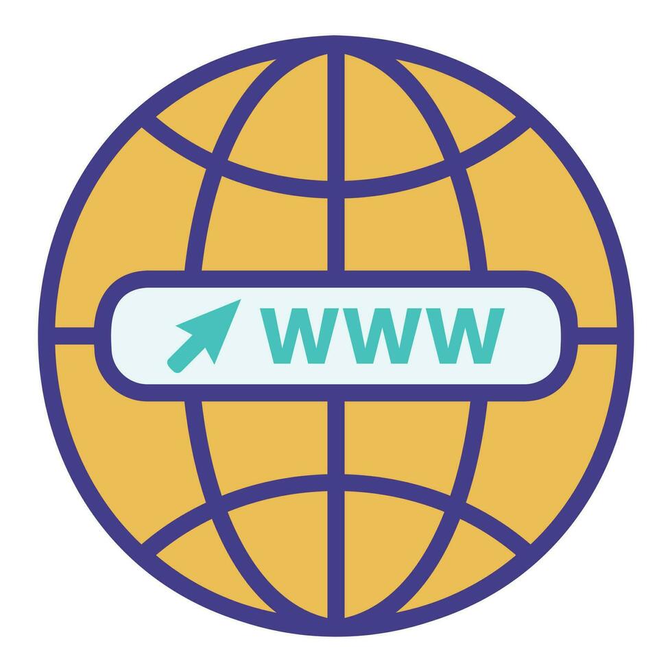 www icon vector, world wide web icon with mouse, click here icon, visit our website symbol, network flat icon, website flat icon vector illustration, ecommerce icon