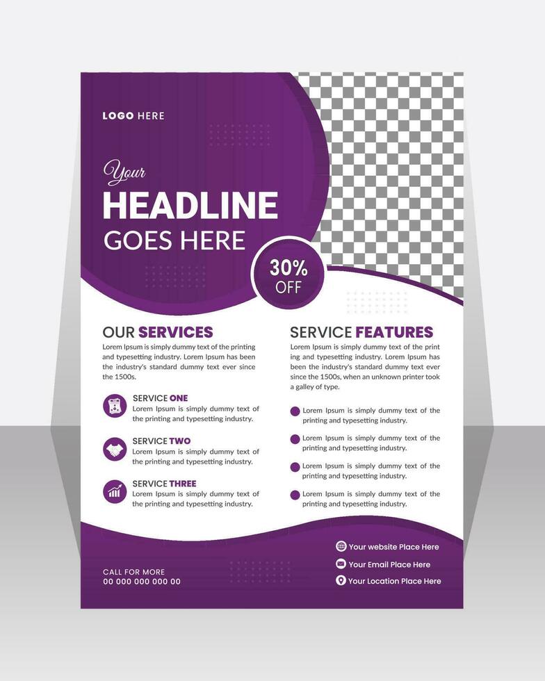 Modern Fresh Business Flyer Template vector