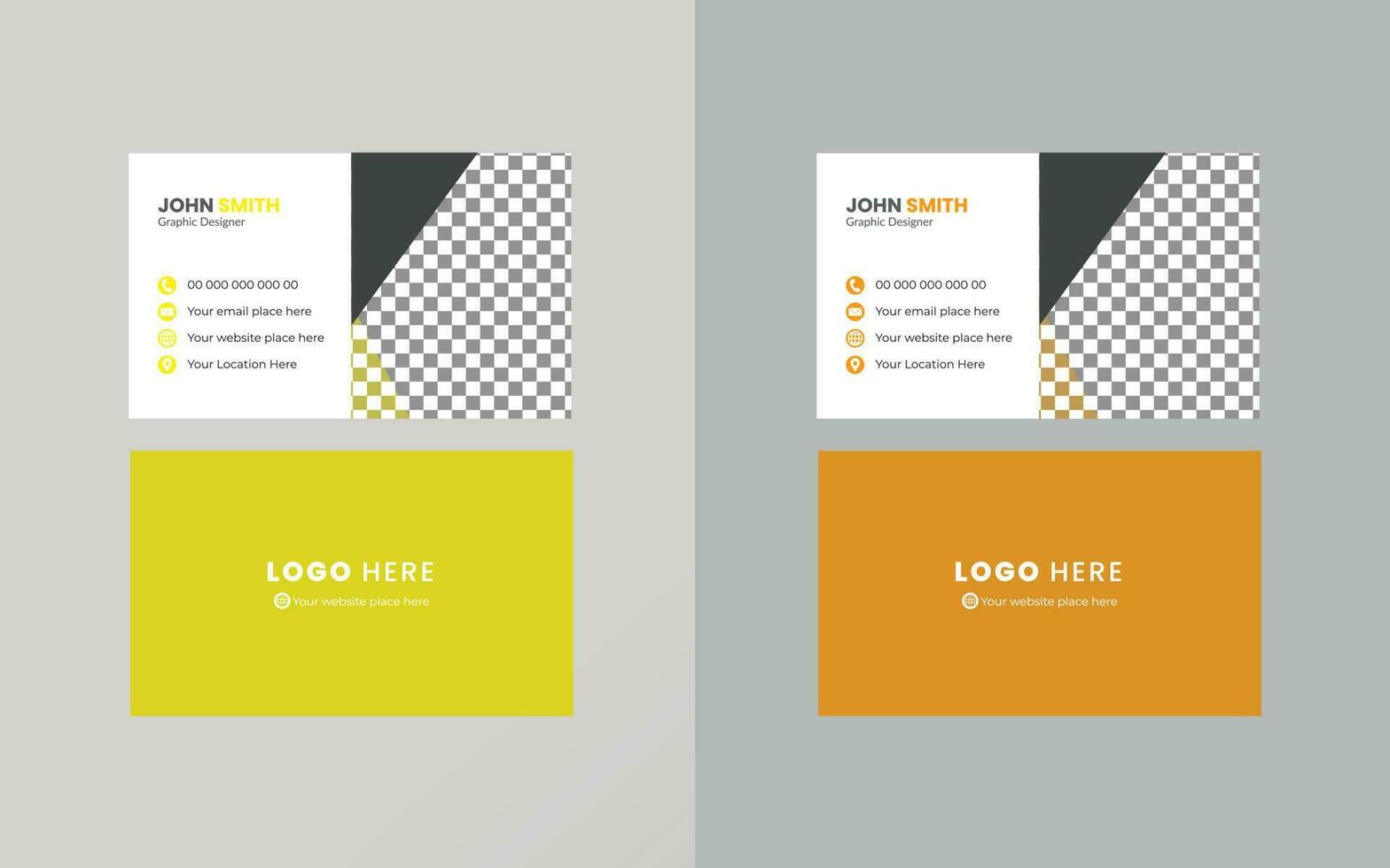 Vector Business cards and Modern Creative and Clean template. simple minimal Business Card  layout design.