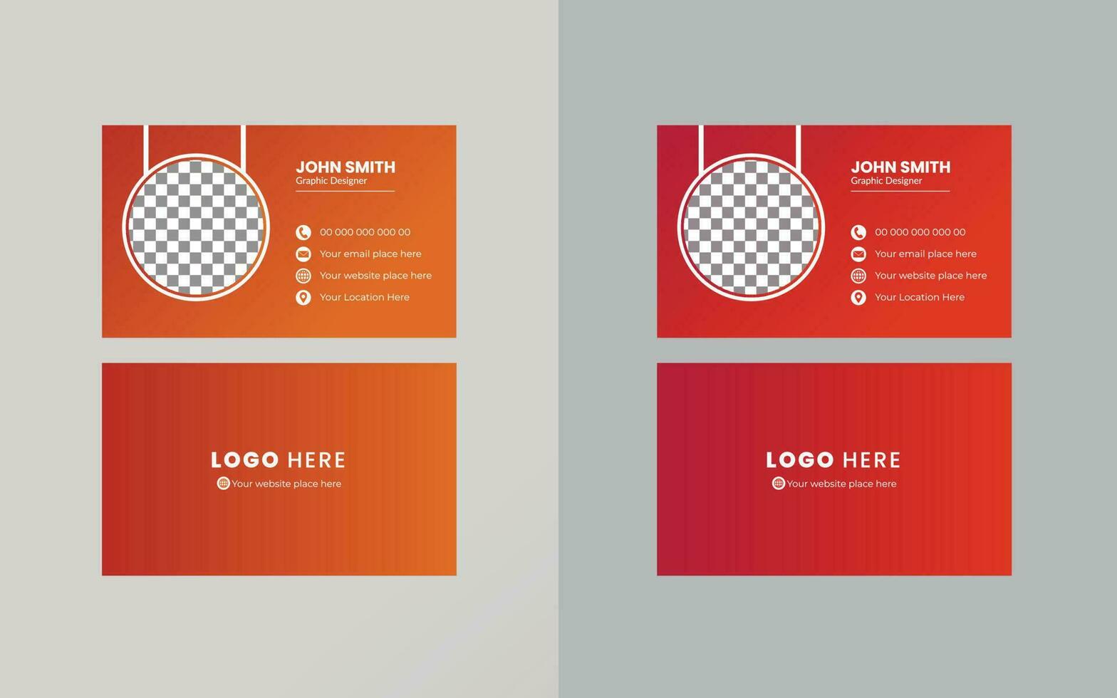 Vector Business cards and Modern Creative and Clean template. simple minimal Business Card  layout design.