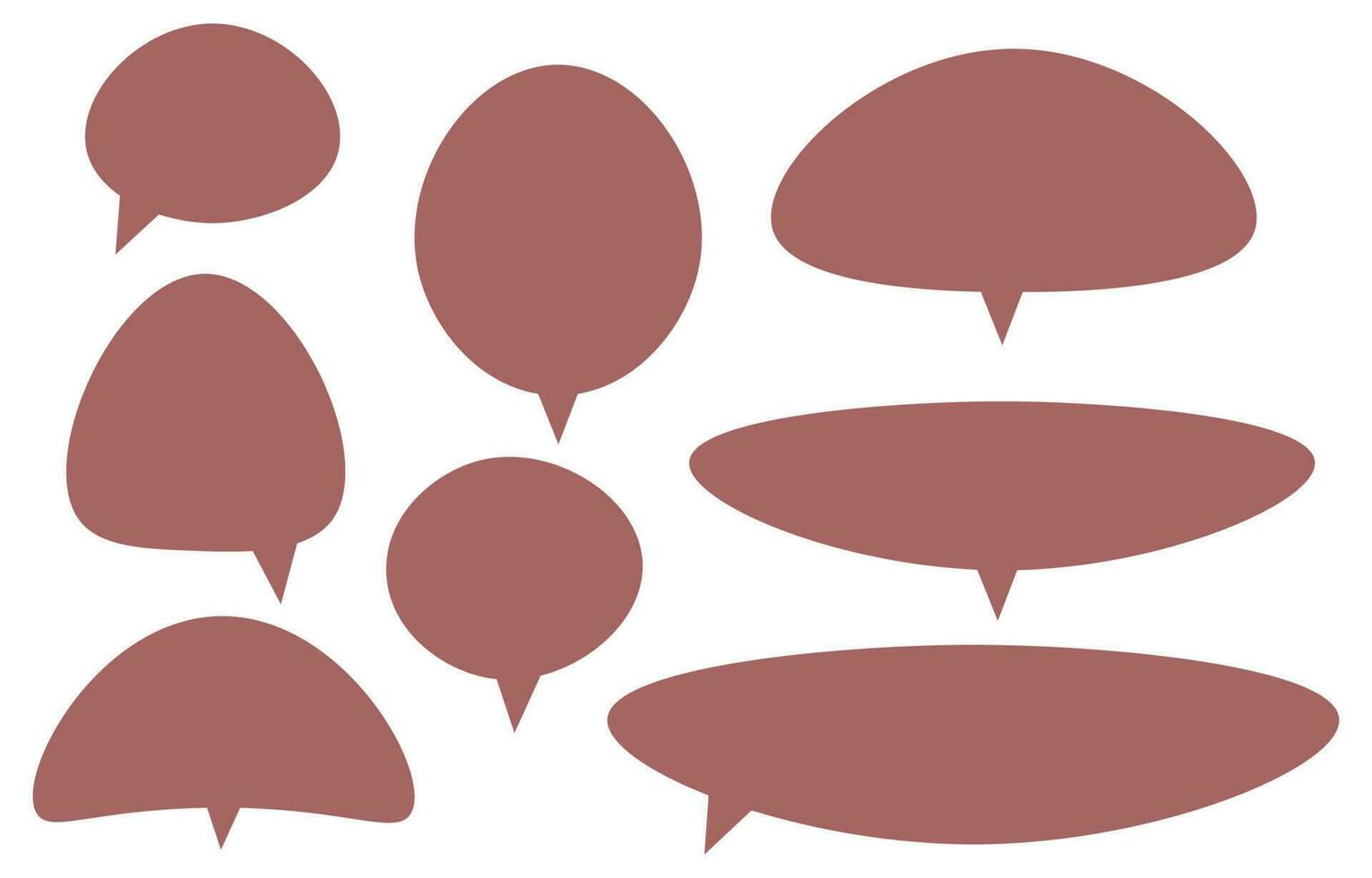 Set blown  speech bubbles on white background. chat box or chat vector square and doodle message or communication icon Cloud speaking for comics and minimal message dialog