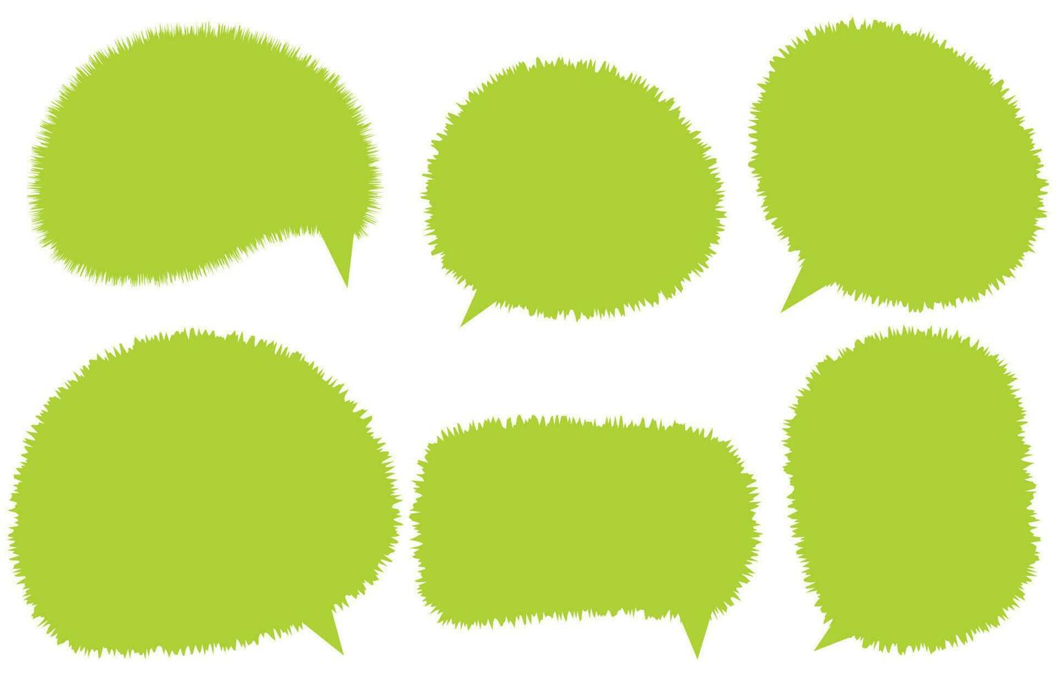 Set speech bubbles on white background. chat box or chat vector square and doodle message or communication icon Cloud speaking for comics and minimal message dialog