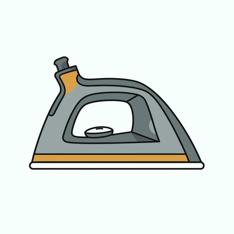 Modern minimalistic iron vector isolated on background. Simple iron icon. Smoothing-iron vector. Housework equipment for clothes. Electronic home appliance vector illustration