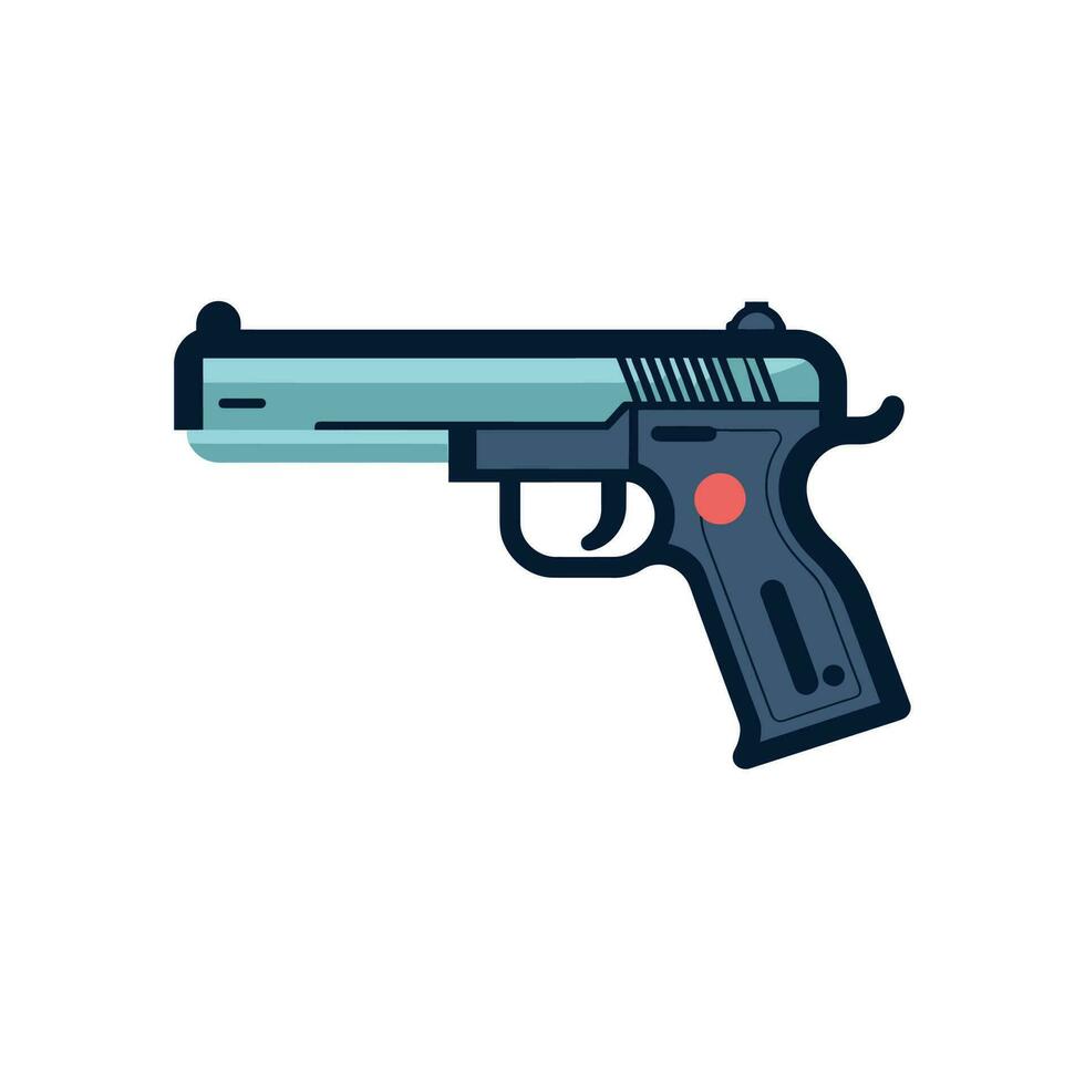 pistola icono. arma vector. militar equipo ilustración logo modelo. vector