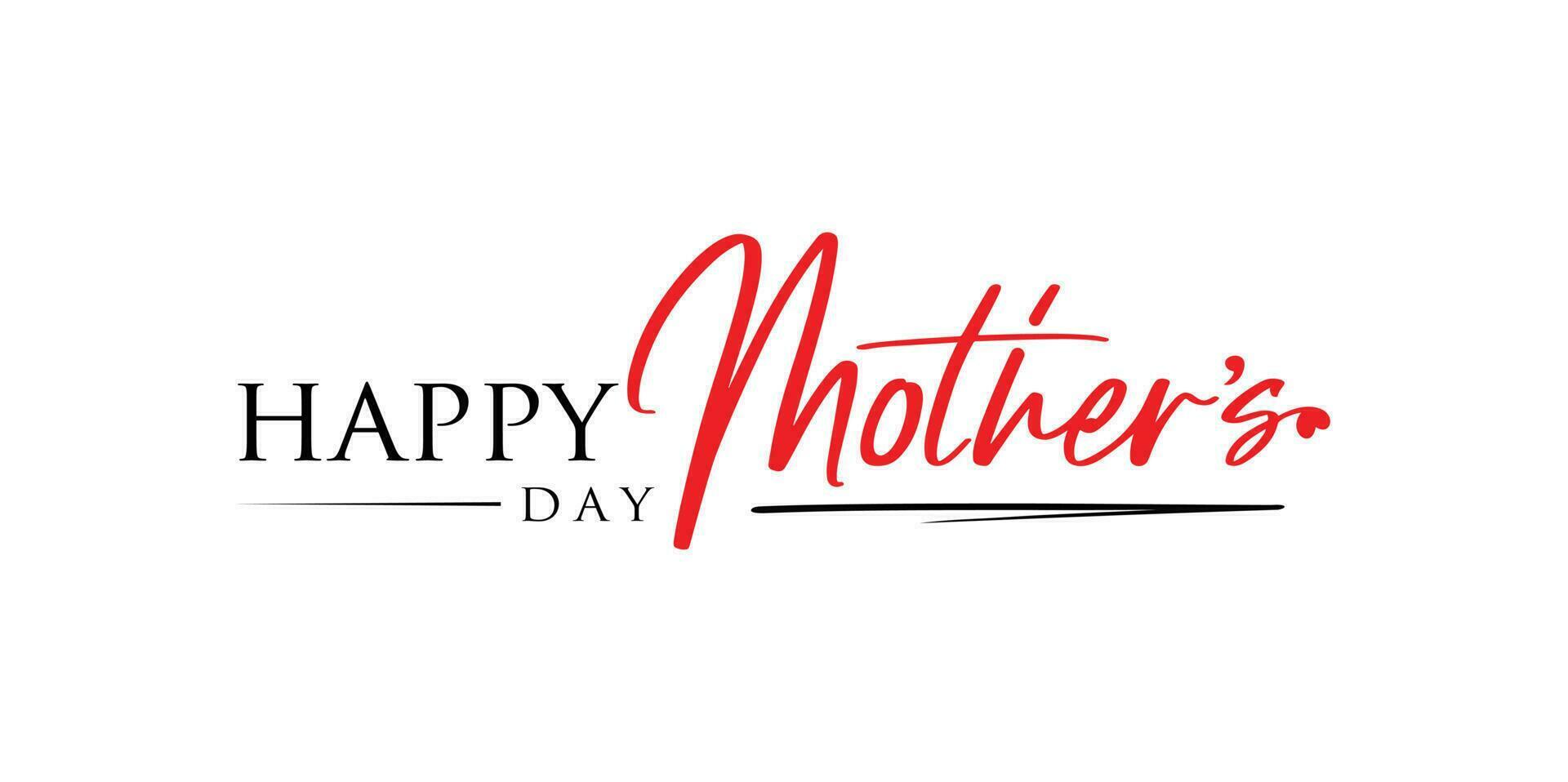 Stylish modern calligraphy happy mother's Day logo, happy Mother's day logo design, love vector logo design, mother love logo design