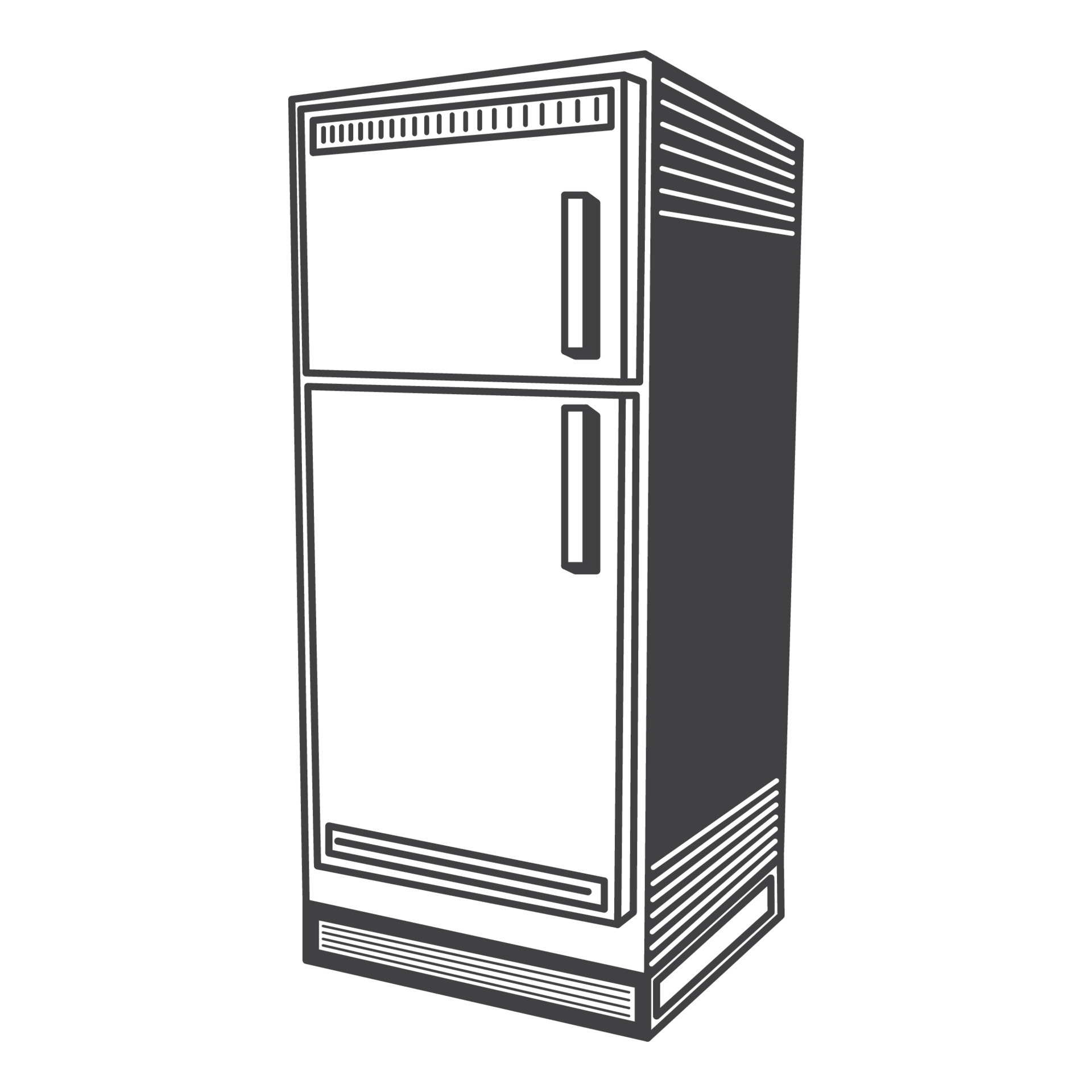 Retro Fridge Vector Stock Illustration 23514852 Vector Art at Vecteezy
