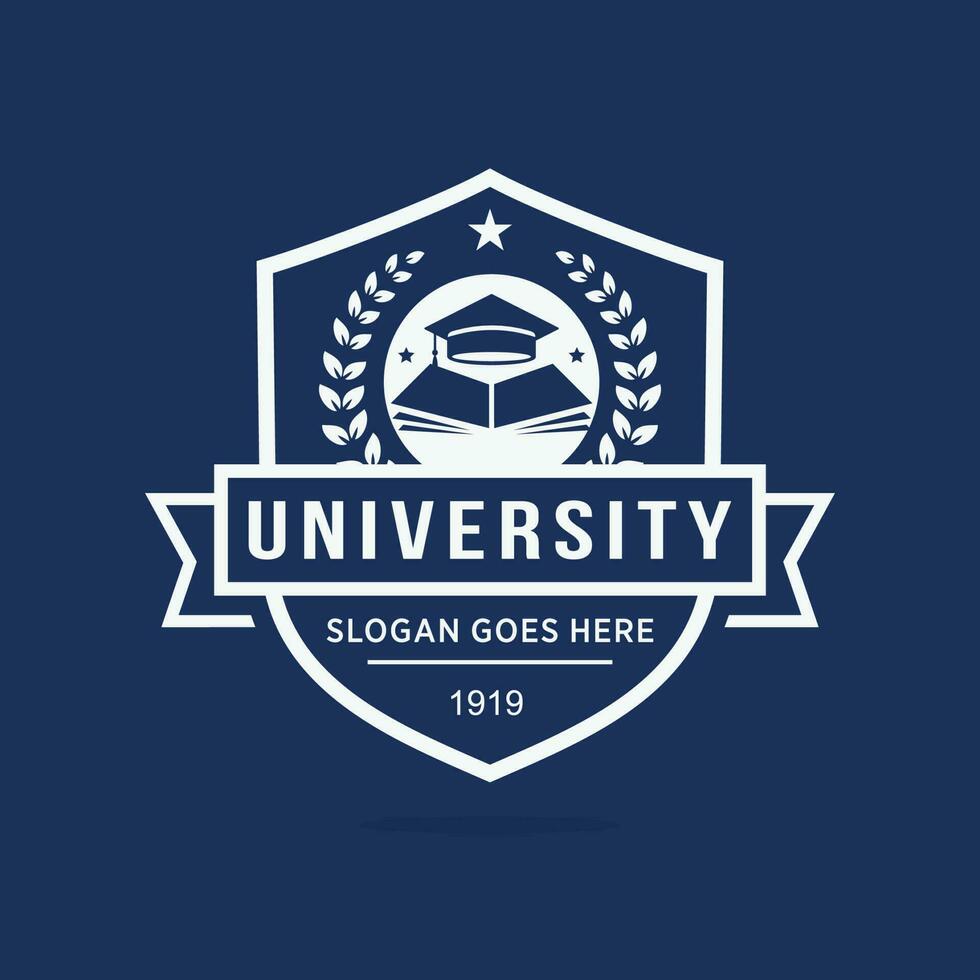 University logo design vector illustration