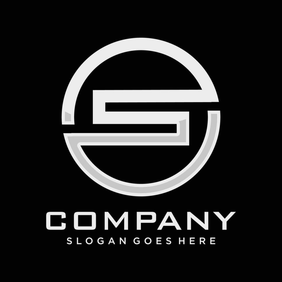 Letter S initial logo design vector