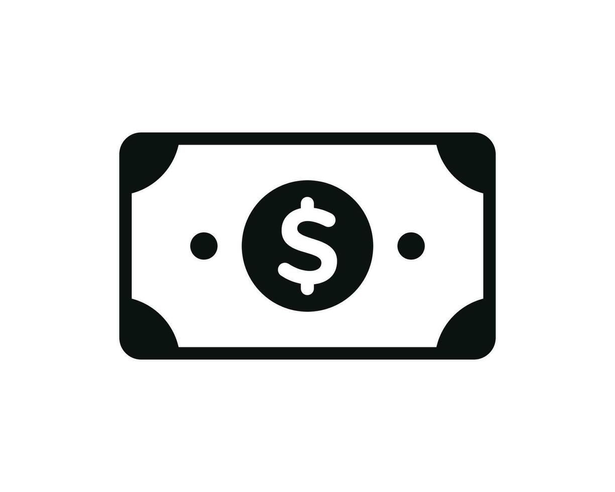 Money dollar icon isolated on white background vector