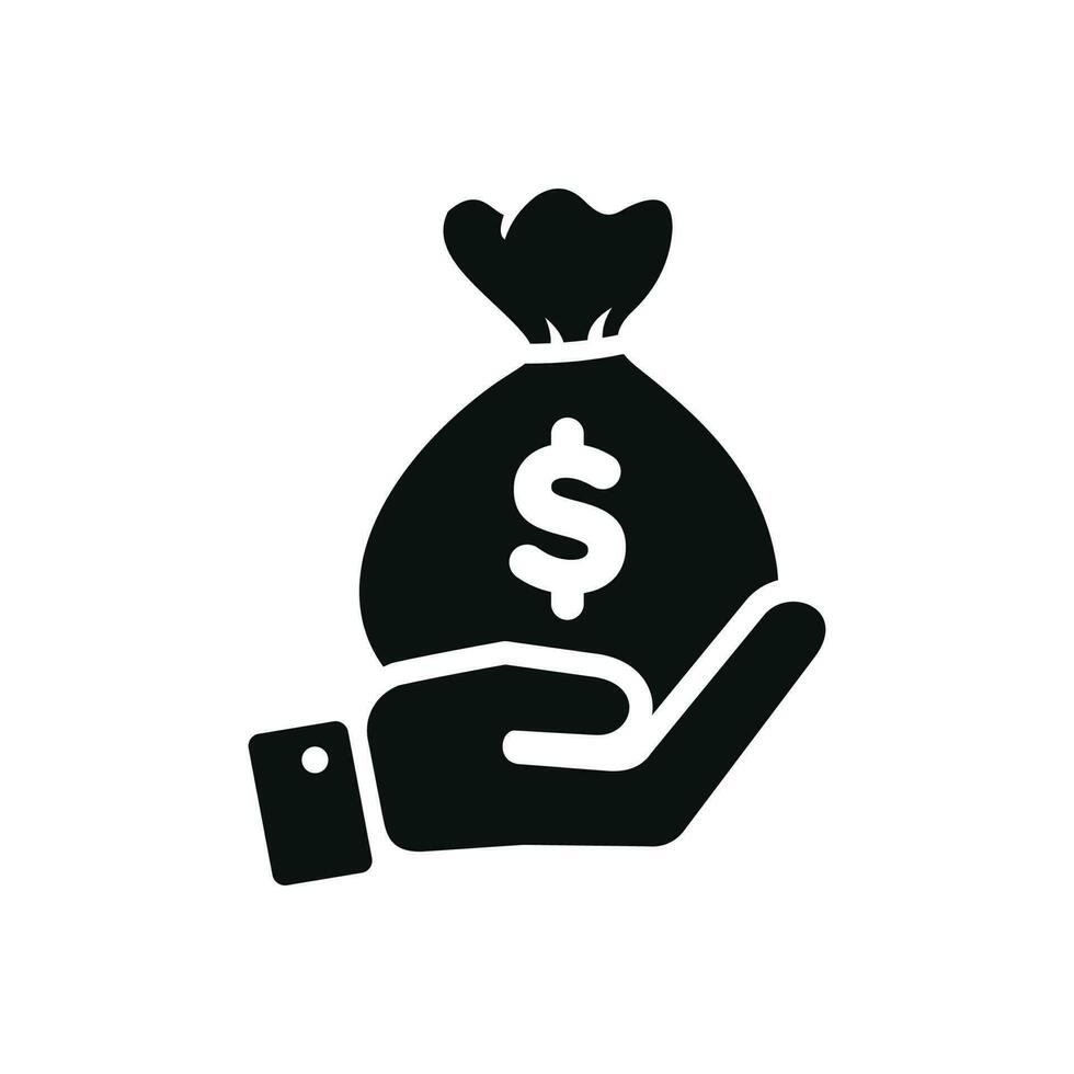 Money icon isolated on white background vector