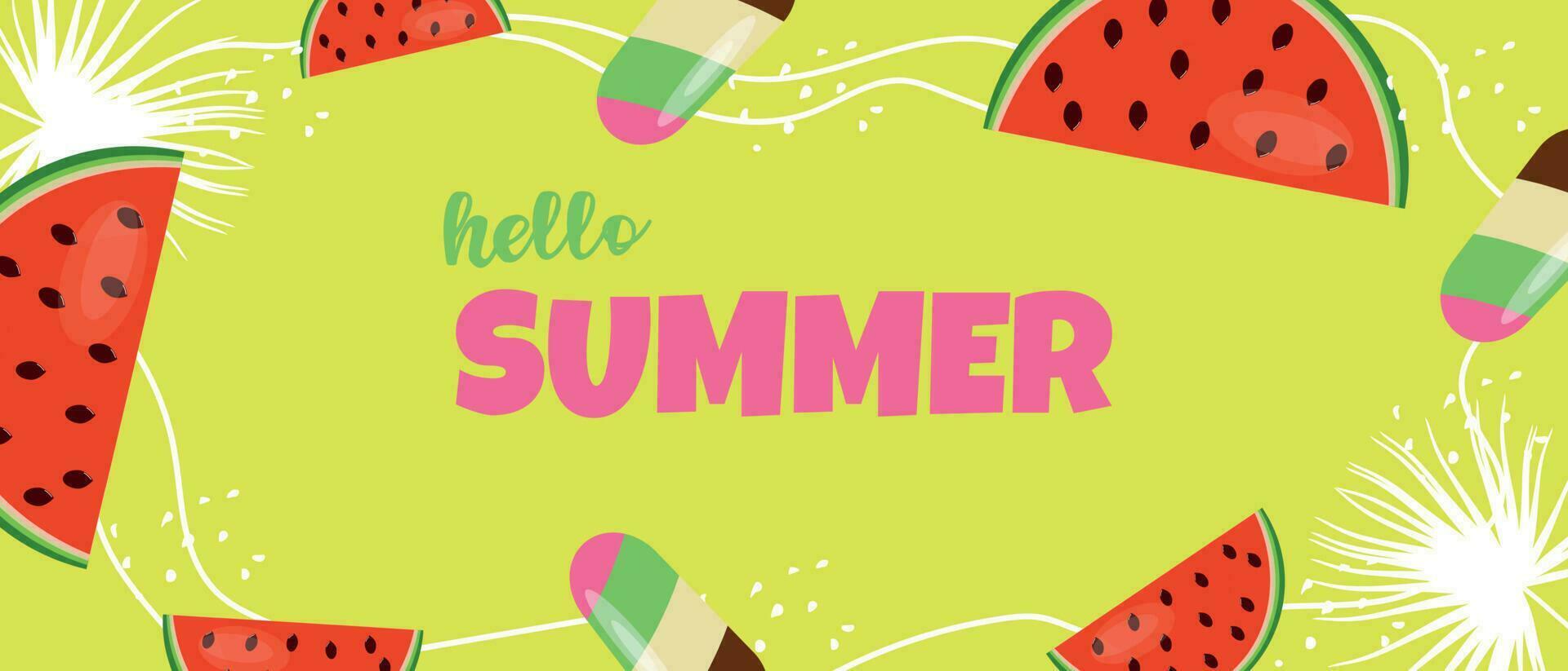 Summer background design banners. summer  background. Horizontal poster, greeting card, header for the site. vector