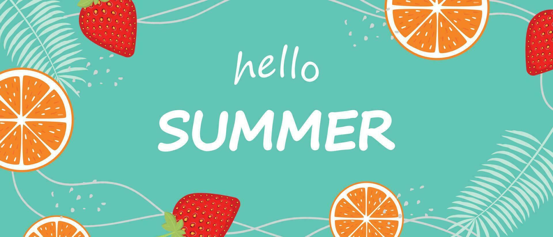 summer background design banners. summer  background. Horizontal poster, greeting card, header for the site. vector