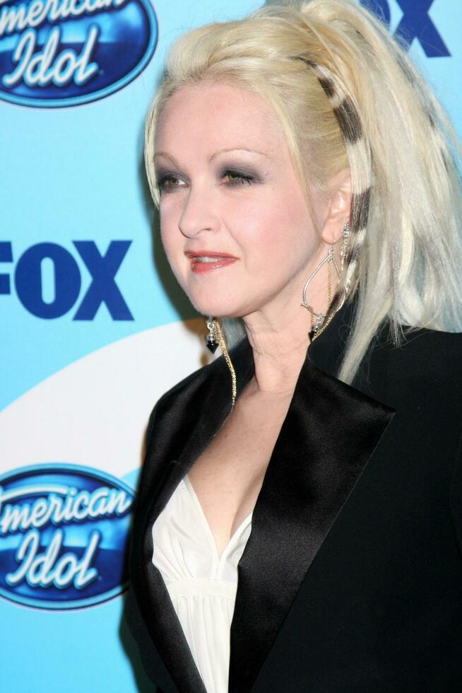 Cyndi Lauper in the Press Room  at the Amerian Idol Season 8 Finale at the Nokia Theater in  Los Angeles CA on May 20 2009 2009 photo