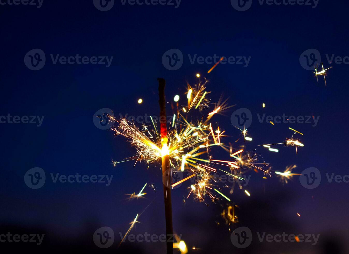 Sparklers, sparks and the end of the year photo