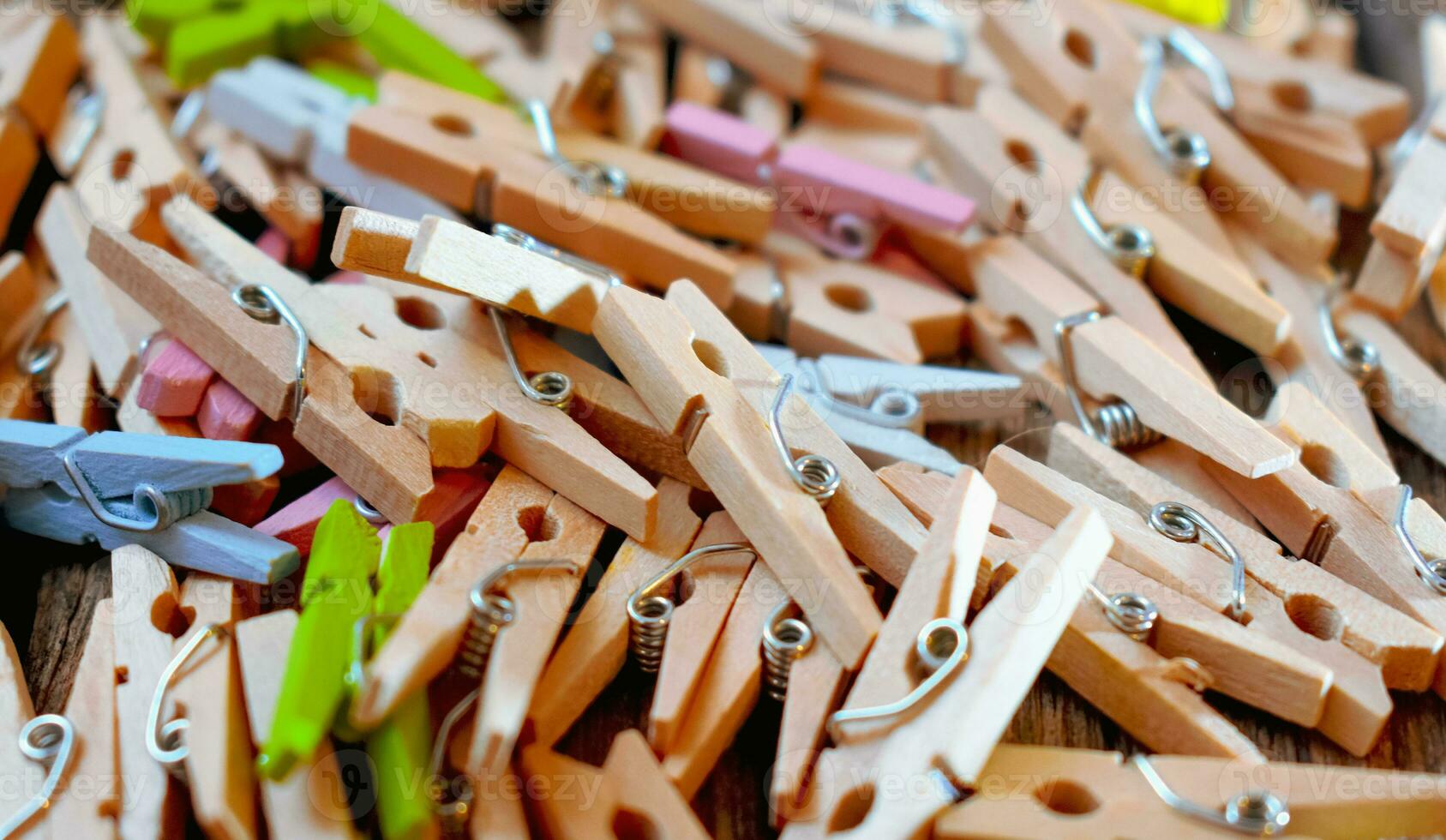 Mini clothespins Close Up photo
