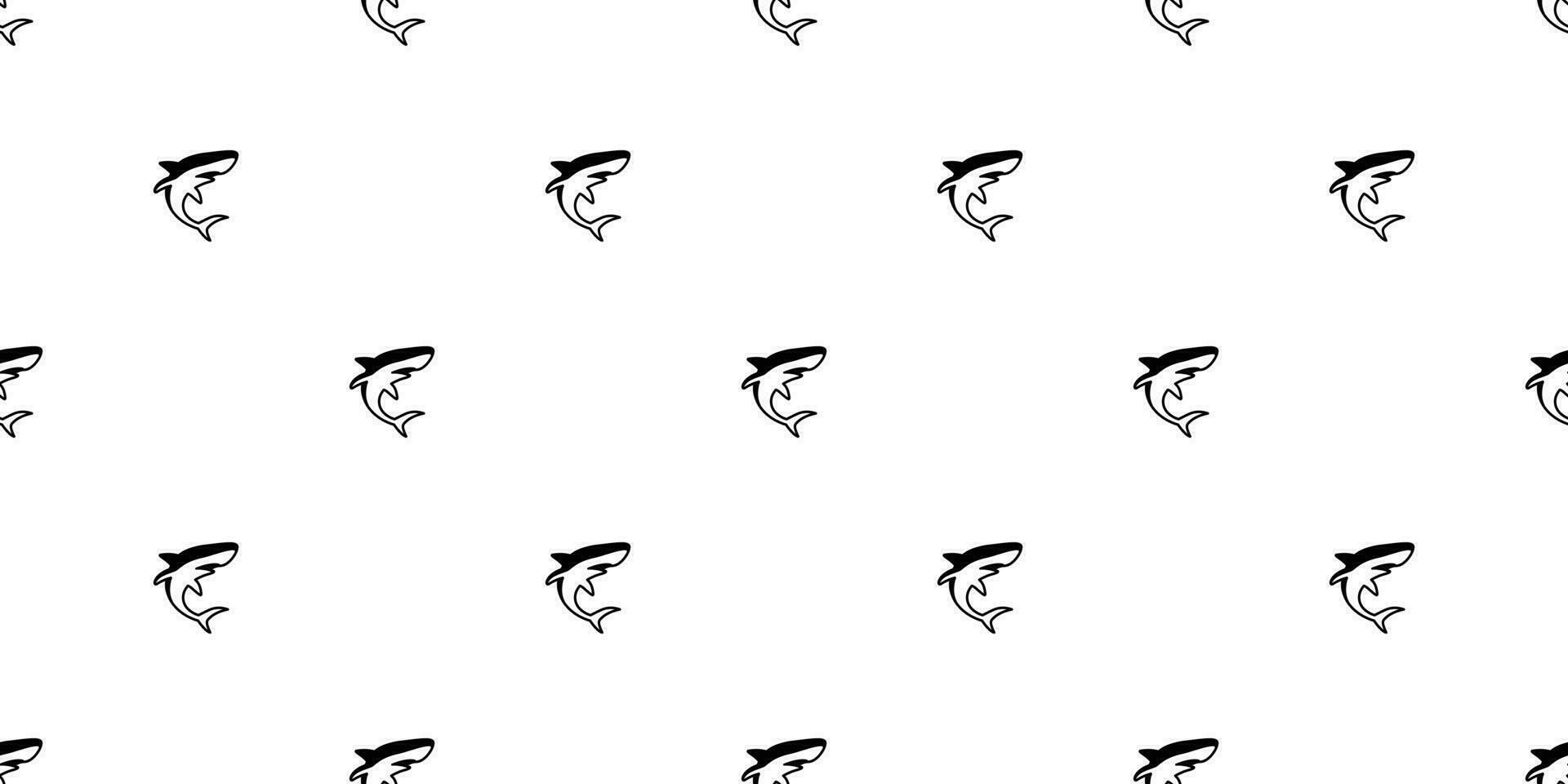 shark seamless pattern vector dolphin whale isolated ocean wave island background wallpaper