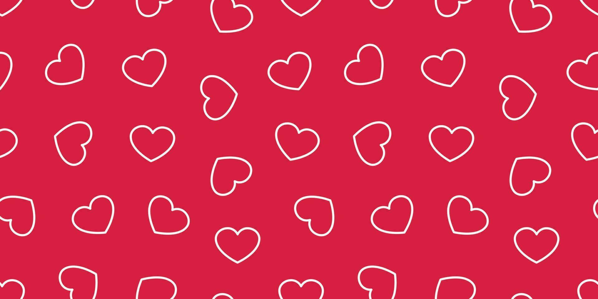 heart Seamless pattern vector valentine day isolated love icon wallpaper background red