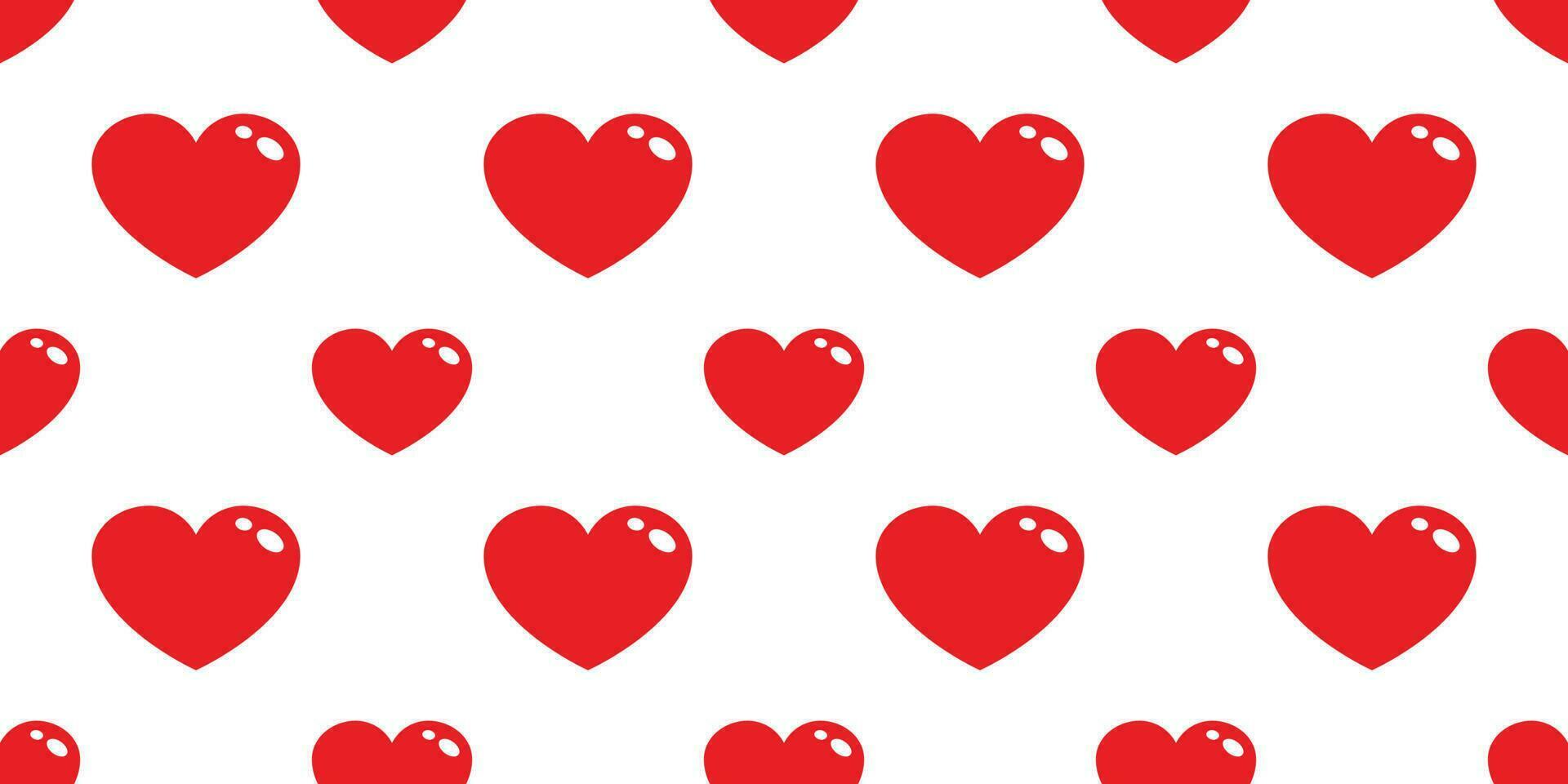 heart Seamless pattern vector valentine icon love cartoon doodle isolated wallpaper background red