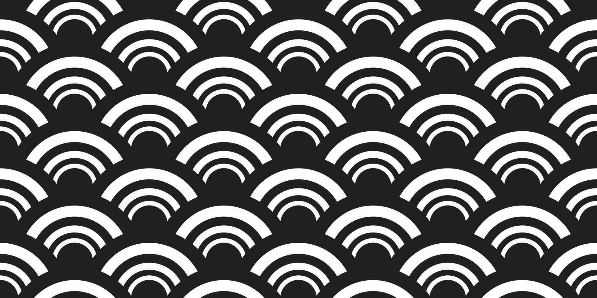 japan ocean wave seamless pattern abstract isolated background repeat wallpaper vector