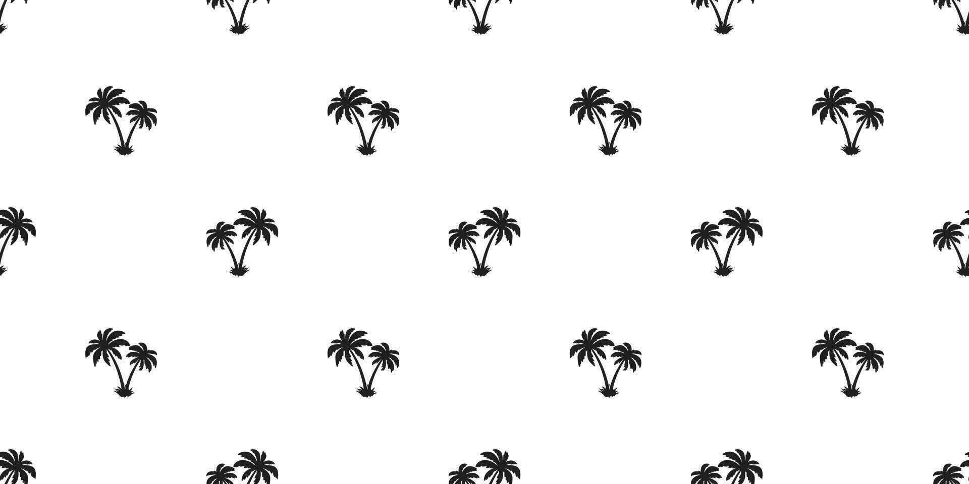 palm tree Seamless Pattern coconut vector island isolated repeat wallpaper tile background