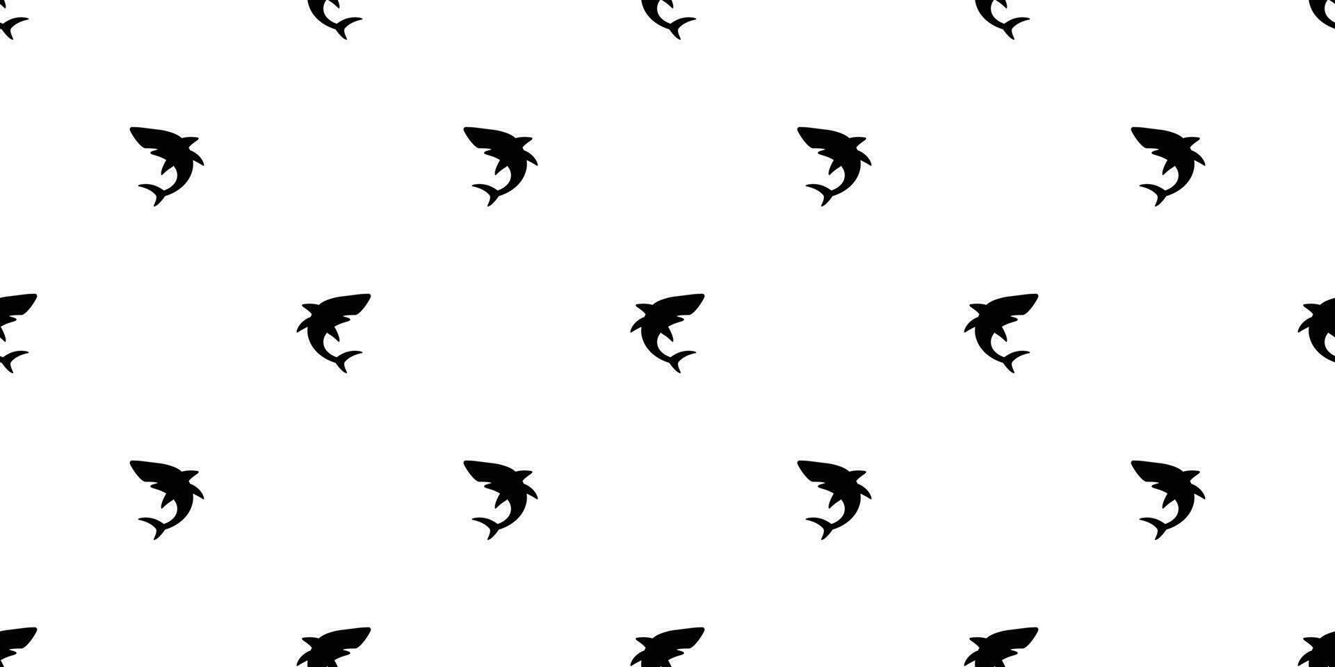 shark seamless pattern vector isolated dolphin whale ocean sea island wallpaper background
