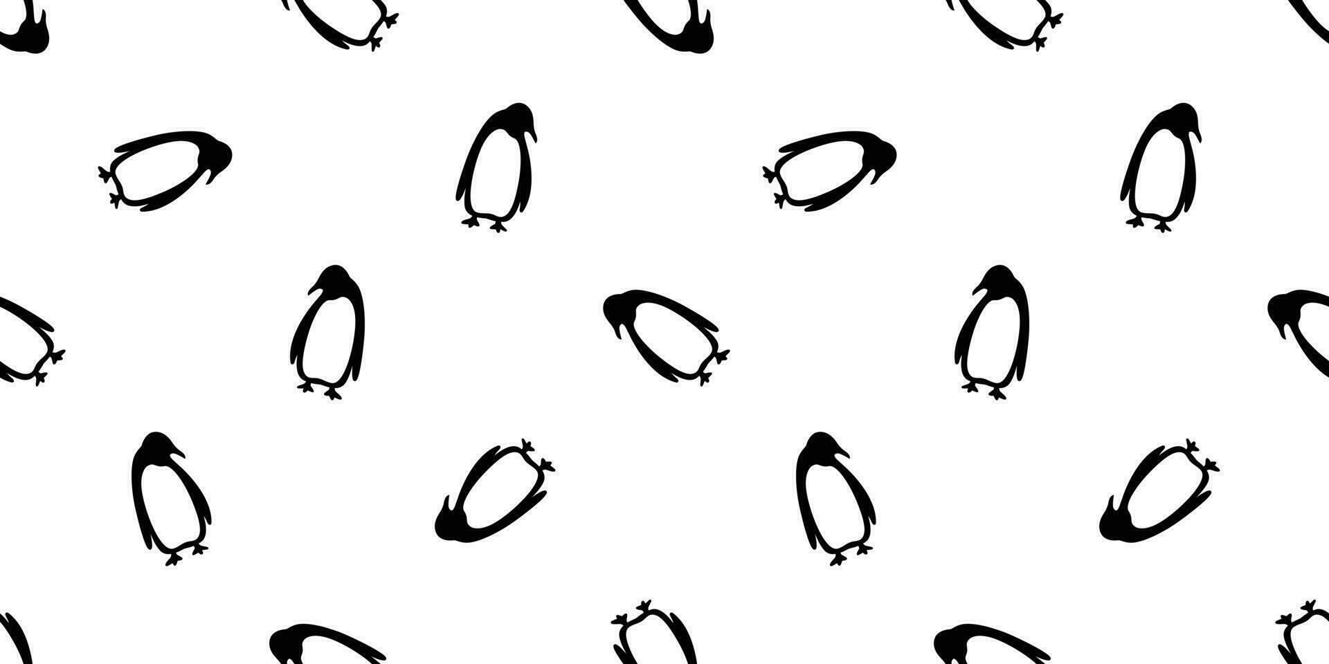 penguin seamless pattern vector cartoon bear polar salmon fish scarf isolated tile background repeat wallpaper doodle illustration